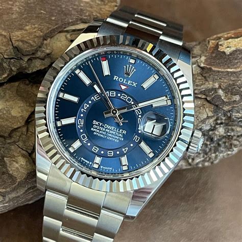 rolex sky-dweller 2019 stahl zifferblatt blau|rolex sky dweller.